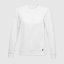 Sudadera cuello redondo clásica mujer color blanco